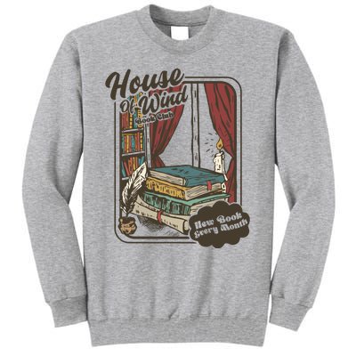 Vinatge House Of Wind Book Club Tall Sweatshirt