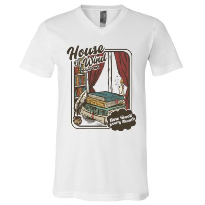 Vinatge House Of Wind Book Club V-Neck T-Shirt