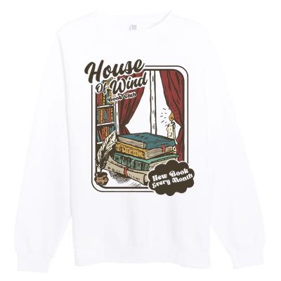 Vinatge House Of Wind Book Club Premium Crewneck Sweatshirt