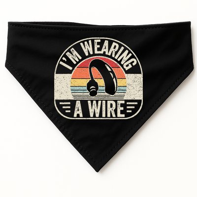 Vintage Hard Of Hearing Im Wearing A Wire Hearing Aid USA-Made Doggie Bandana