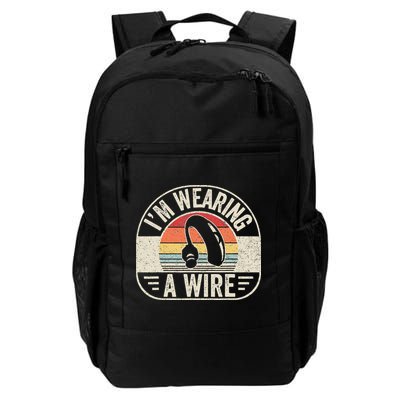 Vintage Hard Of Hearing Im Wearing A Wire Hearing Aid Backpack