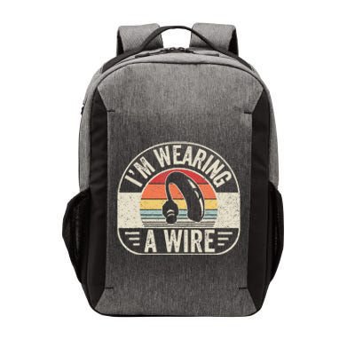 Vintage Hard Of Hearing Im Wearing A Wire Hearing Aid Vector Backpack