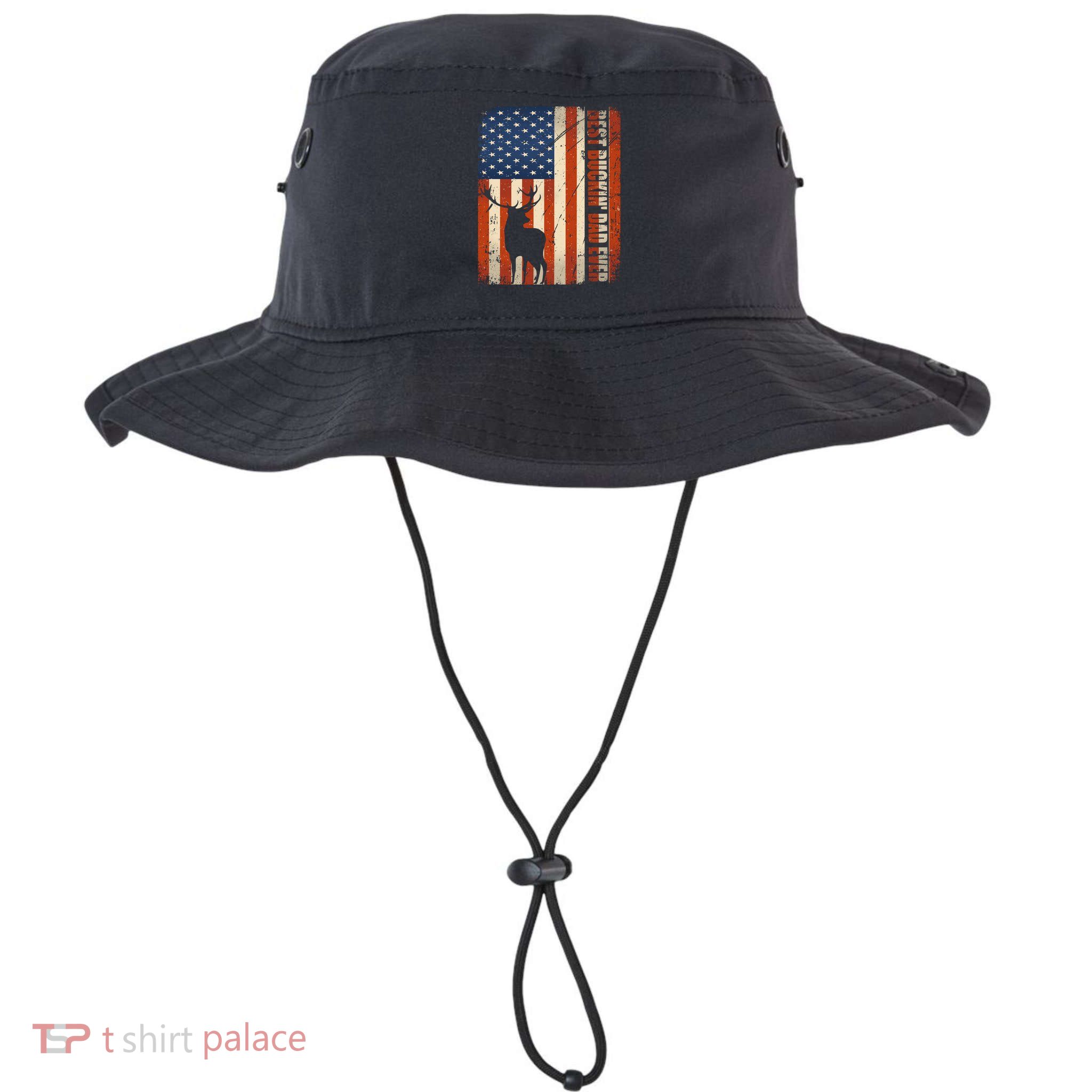 Vintage Hunter Outfit Distressed Best Buckin Dad Ever Cute Gift Bucket Hat