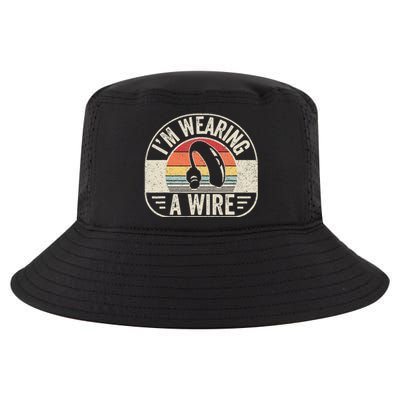 Vintage Hard Of Hearing I'm Wearing A Wire Hearing Aid Cool Comfort Performance Bucket Hat