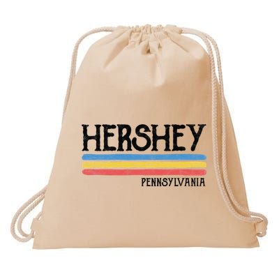 Vintage Hershey Pennsylvania Pa Souvenir Drawstring Bag
