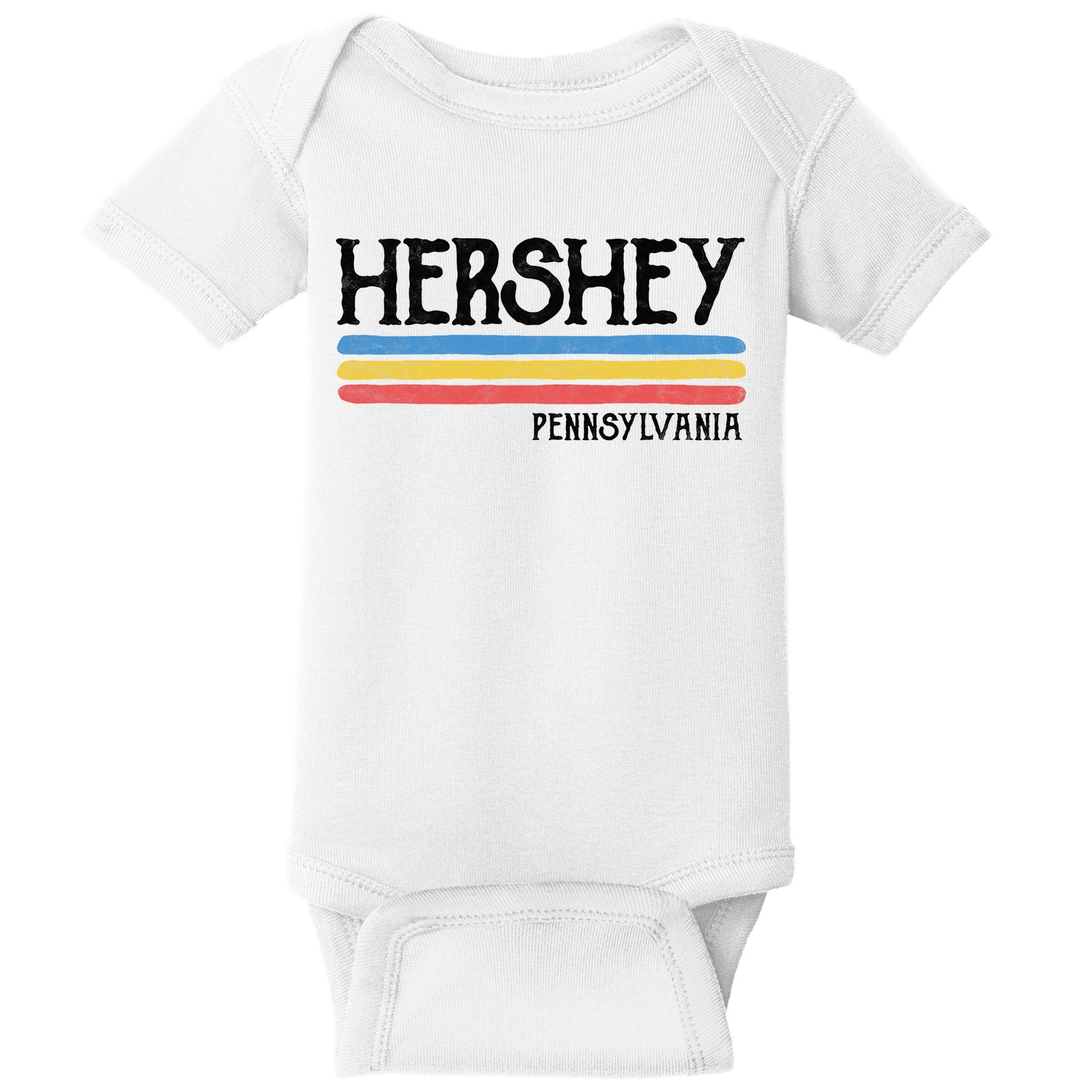 Vintage Hershey Pennsylvania Pa Souvenir Baby Bodysuit