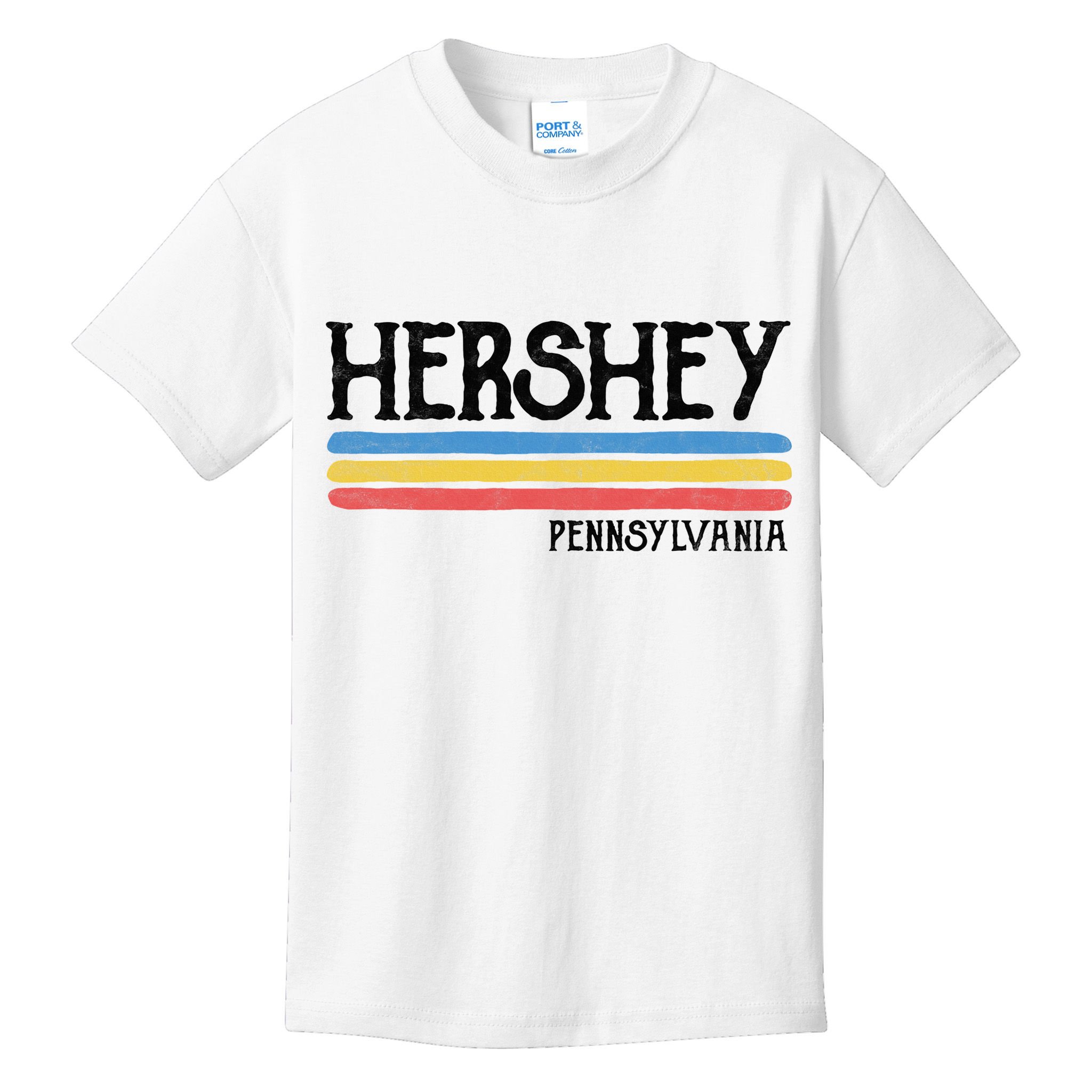 Vintage Hershey Pennsylvania Pa Souvenir Kids T-Shirt
