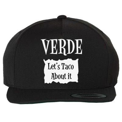 VERDE Hot Packet Halloween Taco Costume Funny Wool Snapback Cap