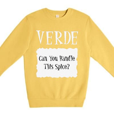 VERDE Hot Packet Halloween Taco Costume Gift Premium Crewneck Sweatshirt