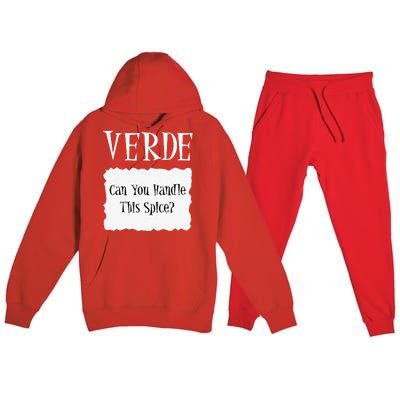 VERDE Hot Packet Halloween Taco Costume Gift Premium Hooded Sweatsuit Set