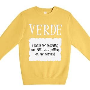 VERDE Hot Packet Halloween Taco Costume Premium Crewneck Sweatshirt