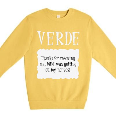 VERDE Hot Packet Halloween Taco Costume Premium Crewneck Sweatshirt