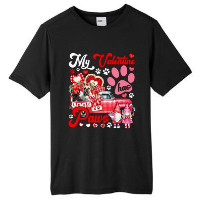 Valentine Has Paws Couple French Bulldogs On Pickup Gnomes Gift Tall Fusion ChromaSoft Performance T-Shirt