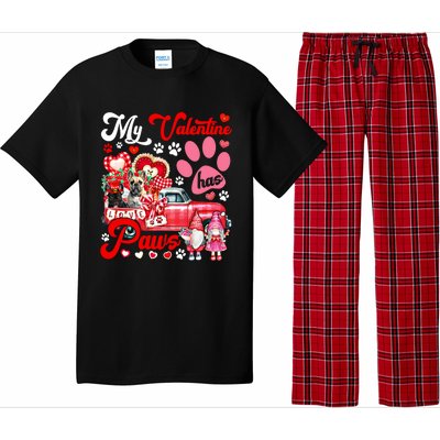 Valentine Has Paws Couple French Bulldogs On Pickup Gnomes Gift Pajama Set