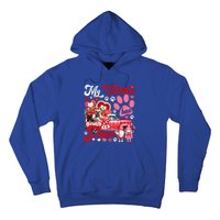 Valentine Has Paws Couple French Bulldogs On Pickup Gnomes Gift Hoodie