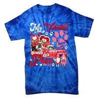 Valentine Has Paws Couple French Bulldogs On Pickup Gnomes Gift Tie-Dye T-Shirt