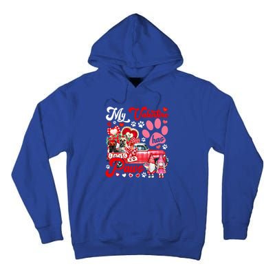 Valentine Has Paws Couple French Bulldogs On Pickup Gnomes Gift Tall Hoodie