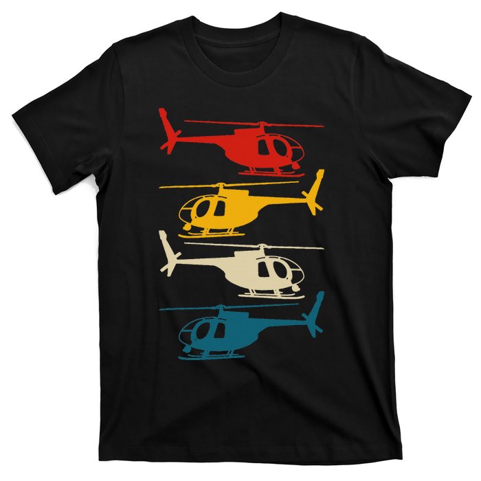 Vintage Helicopter Pilot Aviation Retro  T-Shirt