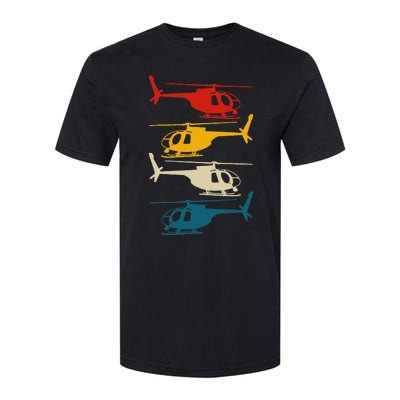 Vintage Helicopter Pilot Aviation Retro  Softstyle® CVC T-Shirt