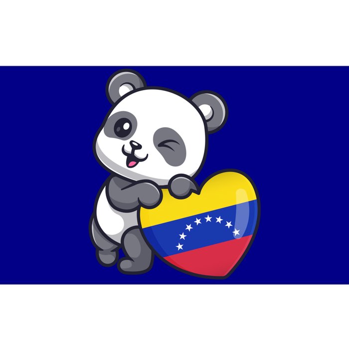 Venezuela Heart Panda Pride Venezuelan Flag Roots Souvenir Funny Gift Bumper Sticker