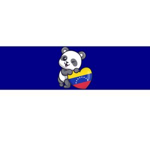 Venezuela Heart Panda Pride Venezuelan Flag Roots Souvenir Funny Gift Bumper Sticker