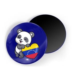 Venezuela Heart Panda Pride Venezuelan Flag Roots Souvenir Funny Gift Magnet