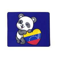 Venezuela Heart Panda Pride Venezuelan Flag Roots Souvenir Funny Gift Mousepad