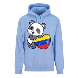 Venezuela Heart Panda Pride Venezuelan Flag Roots Souvenir Funny Gift Unisex Surf Hoodie