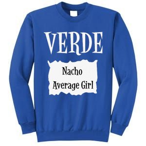 VERDE Hot Packet Halloween Taco Costume Gift Tall Sweatshirt