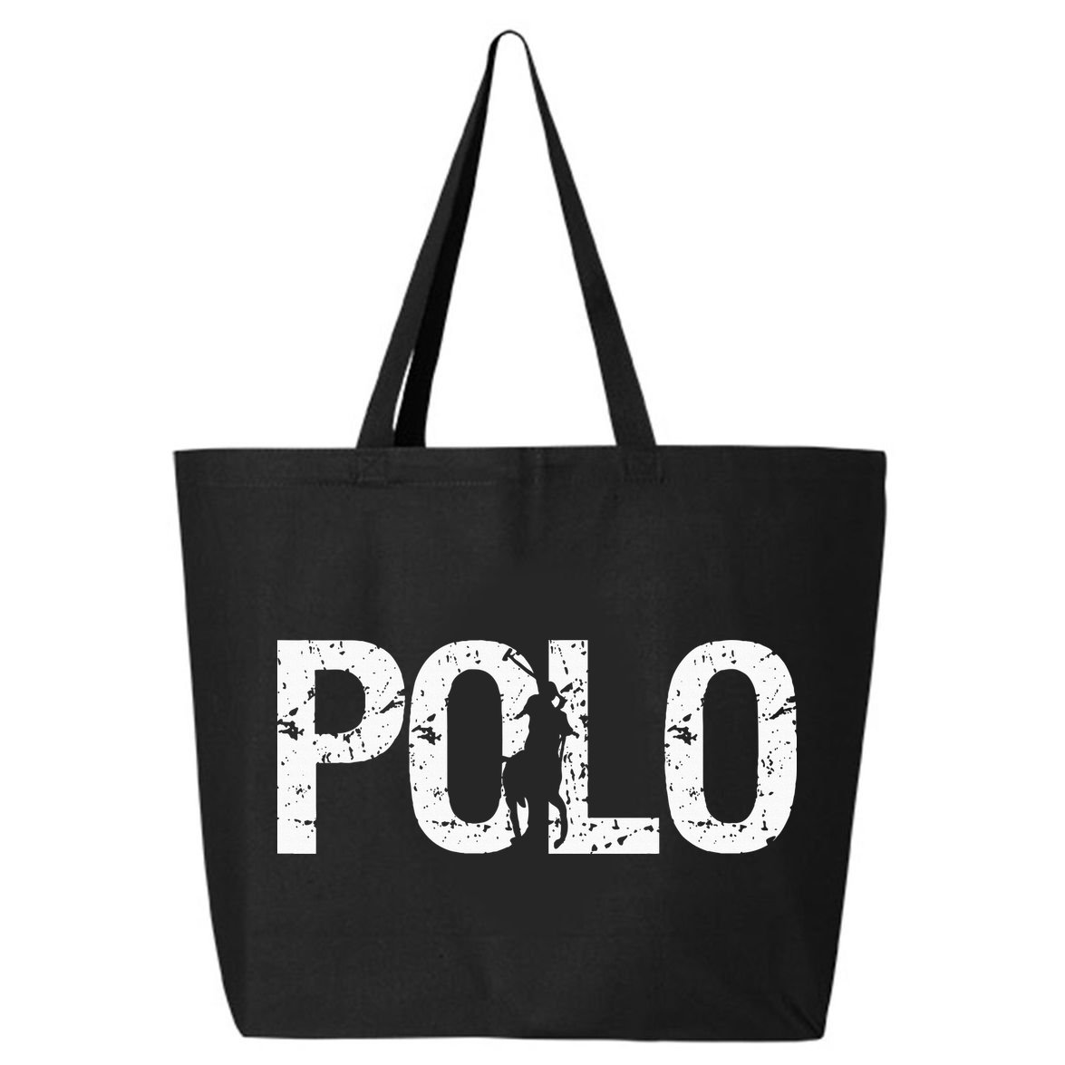 Vintage Horse Polo Gifts For Polo Players Horseback Riding 25L Jumbo Tote