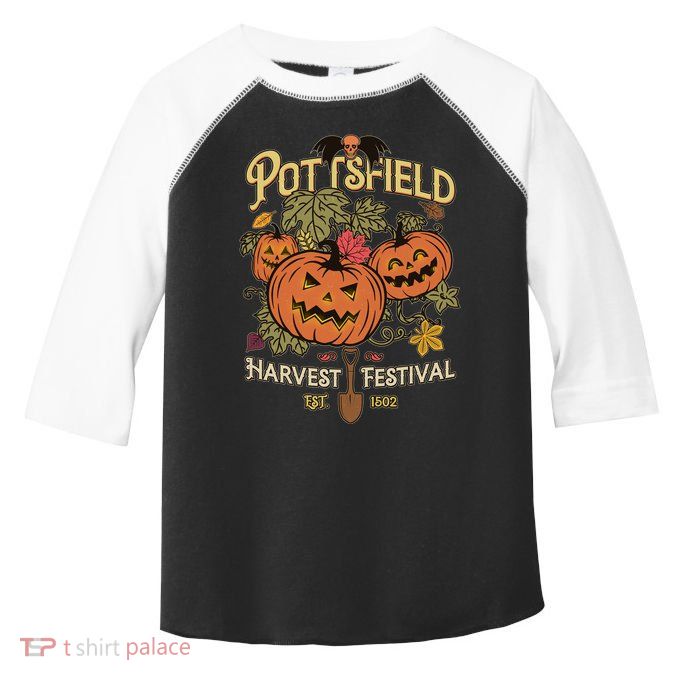 Vintage Halloween Pottsfield Harvest Festival EST 1502 Toddler Fine Jersey T-Shirt