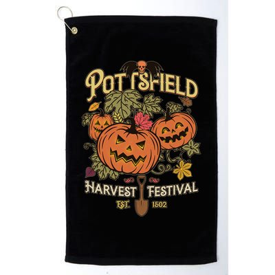 Vintage Halloween Pottsfield Harvest Festival EST 1502 Golf Towel