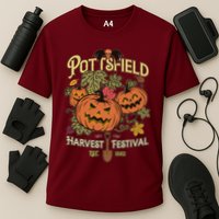 Vintage Halloween Pottsfield Harvest Festival EST 1502 Cooling Performance Crew T-Shirt