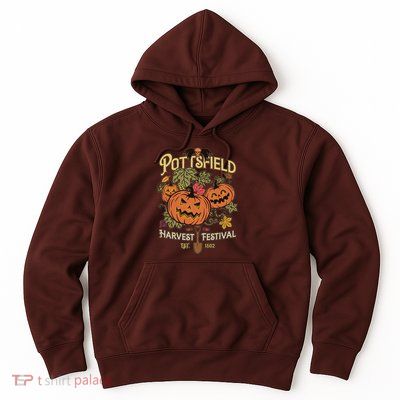 Vintage Halloween Pottsfield Harvest Festival EST 1502 Hoodie