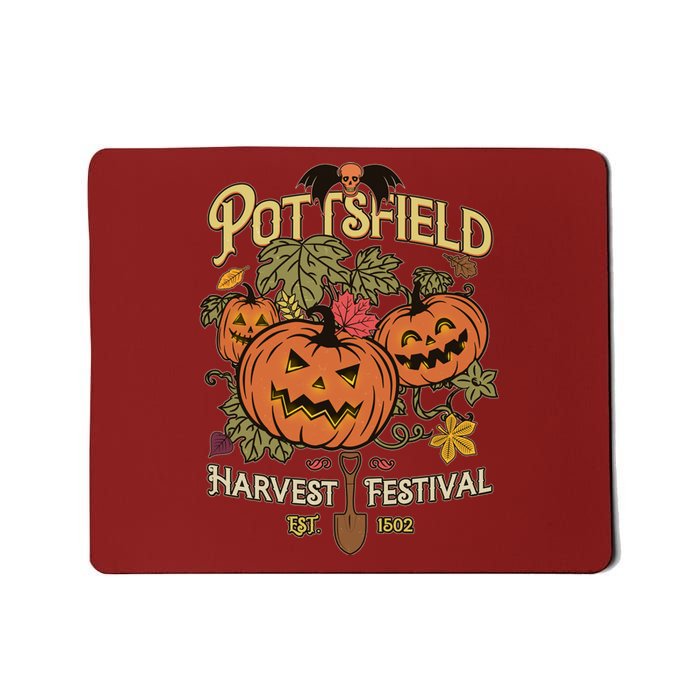 Vintage Halloween Pottsfield Harvest Festival EST 1502 Mousepad