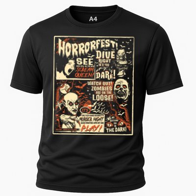 Vintage Horrorfest Poster Halloween Movie Old Time Horror Performance Shirt