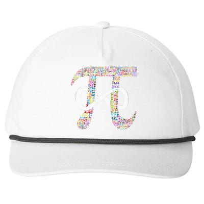 Vintage Happy Pi Day Retro Number Lover Math Gift Teacher Snapback Five-Panel Rope Hat