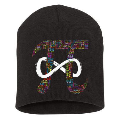 Vintage Happy Pi Day Retro Number Lover Math Gift Teacher Short Acrylic Beanie