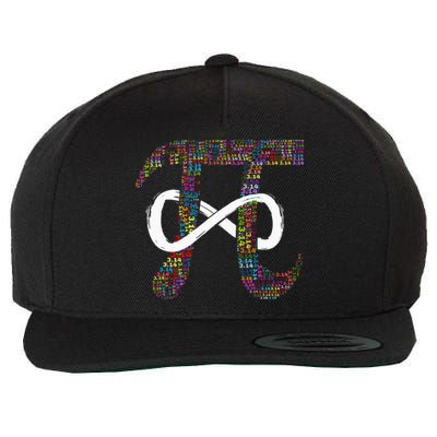 Vintage Happy Pi Day Retro Number Lover Math Gift Teacher Wool Snapback Cap