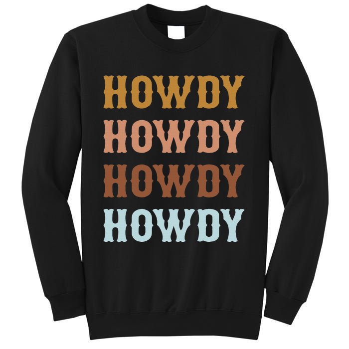 Vintage Howdy Rodeo Western Cow Country Cow Sweatshirt