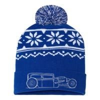 Vintage Hot Rod Rat Street Fink Steampunk Car Funny Gift Meaningful Gift USA-Made Snowflake Beanie