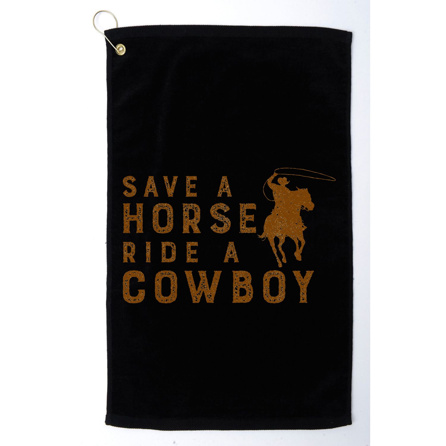 Vintage Horse Riding Adult Joke Save A Horse Ride A Cowboy Golf Towel