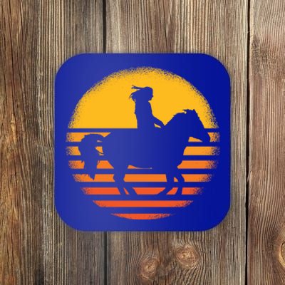 Vintage Horse Riding Equestrian Gift Coaster