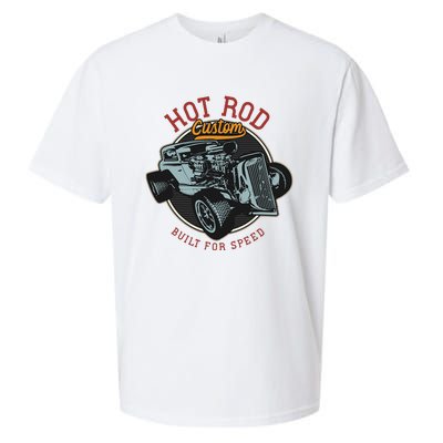 Vintage Hot Rod Retro Custom Built And Speed Classic Cars Sueded Cloud Jersey T-Shirt