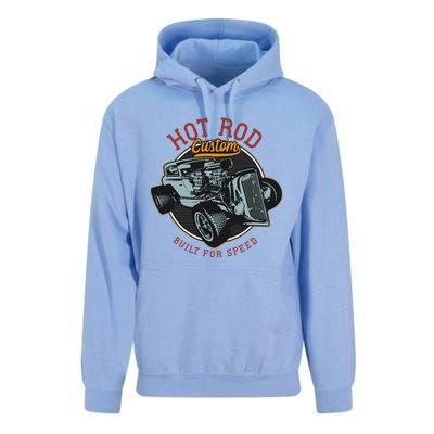 Vintage Hot Rod Retro Custom Built And Speed Classic Cars Unisex Surf Hoodie