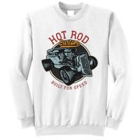 Vintage Hot Rod Retro Custom Built And Speed Classic Cars Sweatshirt