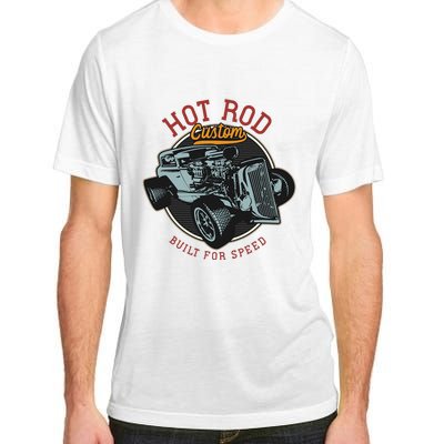 Vintage Hot Rod Retro Custom Built And Speed Classic Cars Adult ChromaSoft Performance T-Shirt