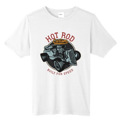 Vintage Hot Rod Retro Custom Built And Speed Classic Cars Tall Fusion ChromaSoft Performance T-Shirt