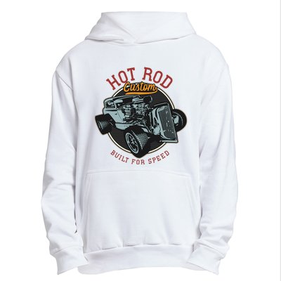 Vintage Hot Rod Retro Custom Built And Speed Classic Cars Urban Pullover Hoodie