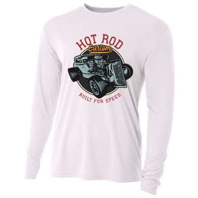 Vintage Hot Rod Retro Custom Built And Speed Classic Cars Cooling Performance Long Sleeve Crew